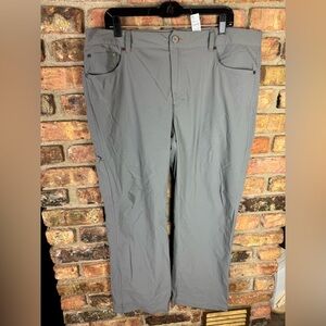 LL Bean Hiking Pants Mens 38x30 Water Resistant Cresta Gray Outdoor Stretch Tech